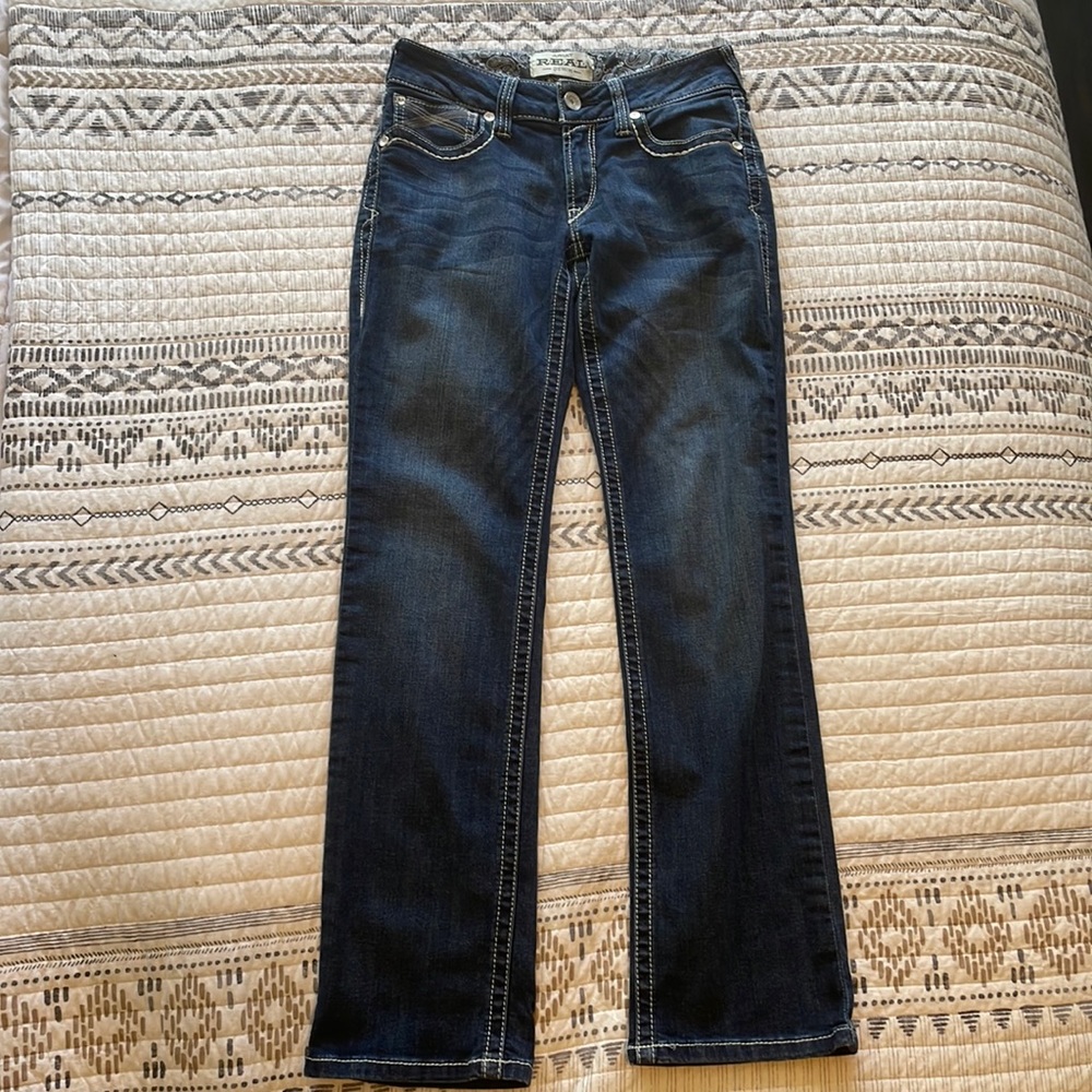 R.E.A.L. Mid Rise Stretch Ivy Stackable Straight Leg Jean